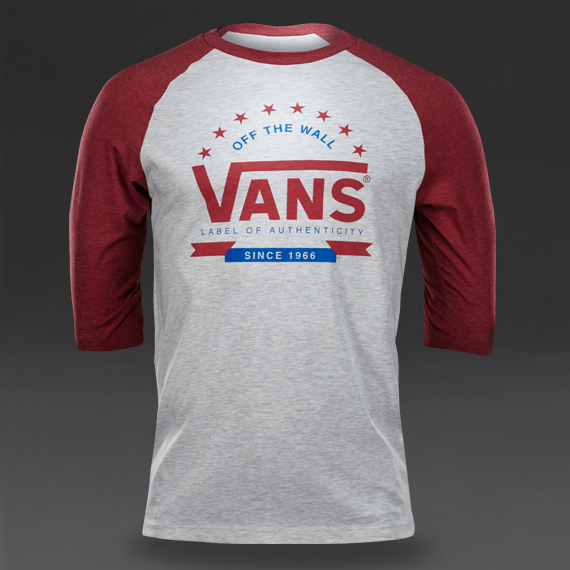 Vans Game Day Raglan Oatmeal Heather / Heather Red for Men